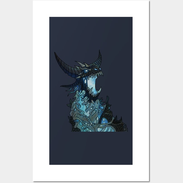 Sindragosa | A legendary dragon Wall Art by MrDoze